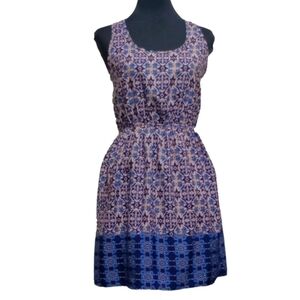 IT'S Pink Floral Summer Sleeveless Dress